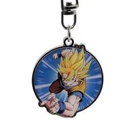 ABYSTYLE - Portachiavi DRAGON BALL Z Goku Super Saiyan, multicolore, Dimensions : diamètre environ 3,6 cm