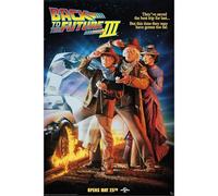 ABYSTYLE - Poster Indietro verso il futuro III - Prodotto Ufficiale - Poster Film - Formato 91,5 x 61 cm - Carta laminata di alta qualità