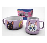 ABYSTYLE SAILOR MOON - Breakfast Set Tazza + Ciotola: "Luna & Artemis" Tazza