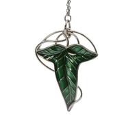 ABYstyle Signore degli Anelli Lorien Leaf Portachiavi 3D Metallo 6 x 4,8 cm Verde e Argento Accessori Merch Regalo