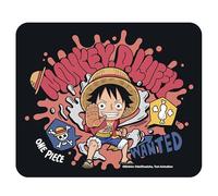 ABYSTYLE Tappetino per mouse morbido One Piece Luffy Chibi - Prodotto Ufficiale - Formato 21 x 22 cm - Superficie liscia e base antiscivolo