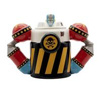 ABYSTYLE - Tazza 3D ONE PIECE Franky Shogun - Prodotto Ufficiale - Modello Iron Pirate - 450 ml - Finitura intagliata - Ceramica - Scatola di cartone