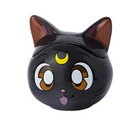 ABYSTYLE Tazza da tè e caffè in ceramica 3D Sailor Moon Luna 326 g con coperchio rimovibile Anime Manga Drinkware Home & Kitchen Regali essenziali