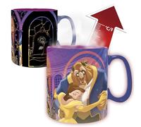 ABYSTYLE - Tazza Thermo-reattiva La BELLE E La Bestia - Prodotto Ufficiale DISNEY - 460 ml - Cambia contatto con il Calore - Scatola di cartone