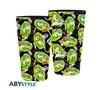 Abyver131 - Rick & Morty - Bicchiere 500ml Di Vetro Portals Gadget