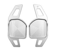 abywrpagg Compatibile Con A1 8X A6 C7 Q3 8U A7 2011 2012 2013 2014 2015 2016 2017 2018 Adesivi Per Estensione Delle Palette Del Cambio Al Volante Dell'auto(Silver)