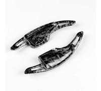 abywrpagg Compatibile Con Chevrolet Per Corvette C7 2014 2015 2016 2017 2018 2019 1 Paio Di Coprivolanti Per Cambio Automatico(Red Carbon Style)