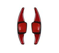 abywrpagg Compatibile Con VW Per Atlas Per Teramont 2017 2018 2019 2020 2021 2022 2023 2024 2025 1 Paio Di Estensioni Per Leve Del Cambio Al Volante Dell'auto(Red)