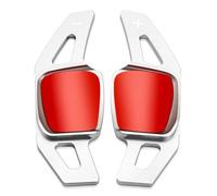 abywrpagg Compatibile Con VW Per Tiguan 2019 2020 2021 2022 2023 2024 1 Paio Di Estensioni Per Leve Del Cambio In Lega Di Alluminio Per Volante Dell'auto(Red)