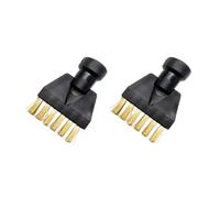 ABZA-2X, compatibile con Karcher SC1 SC2 SC3 Spazzola di pulizia in rame piatta for adattatore di attacco for pulitore a vapore Ugello for pulizia domestica