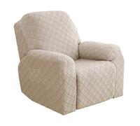 ABZDUNG Copripoltrona reclinabile - Copripoltrona reclinabile morbido ed elasticizzato for la protezione della poltrona reclinabile, beige bianco, 1 posto(Sand Color,1 Seater)