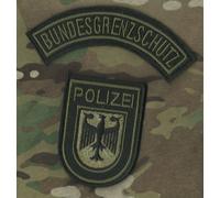 Abzeichen BGS Bundespolizei Gsg 9 Bpol Oder Taglia Unica Velkrö Toppa Set