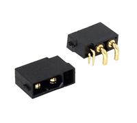 ABZEKH Accessori droni 10 PZ for XT30PW (2 + 2) Nero Placcato Oro Spina con Segnale Pin Orizzontale Connettore Maschio Femmina for RC Aereo Drone Parti (Color : 10pc XT30(2 2)-F)