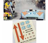 abziehbilder calcas deco 1:43 slot porsche 908 3 targa florio 70 Winner Siffert