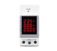 AC 110V 220V 100A din rail Voltage Current KWH monitor meter AMP voltmeter ammeter Wattmeter AUOQKQUT(TOVAE-100)