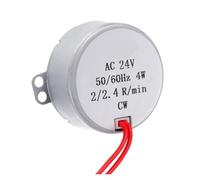 AC 12V 24V 50-60Hz Permanent Magnet Synchronous Motor 0.9RPM-70RPM CW 4W D Shaft AC Electric Motor For Microwave Oven Parts Fan(AC 24V 8-10RPM)