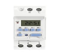 AC 220V 230V 110V DC 12V 24V 48V 15A 30A THC15A Interruttore orario settimanale su rotaia Relè Timer Controller(15A,1NO1NC 48V AC DC)