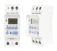 AC 220V 230V 110V DC 12V 24V 48V 15A 30A THC15A Interruttore orario settimanale su rotaia Relè Timer Controller(15A,1NO1NC 24V AC DC)