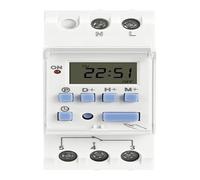 AC 220V 230V 110V DC 12V 24V 48V 15A 30A THC15A Interruttore orario settimanale su rotaia Relè Timer Controller(30A,1NO1NC 220V AC)