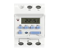 AC 220V 230V 110V DC 12V 24V 48V 15A 30A THC15A Interruttore orario settimanale su rotaia Relè Timer Controller(15A,1NO1NC 110V AC DC)