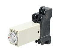 AC 220V H3Y-2 0-3 Minutes DPDT 8 Pins Power on Time Delay Relay w Socket