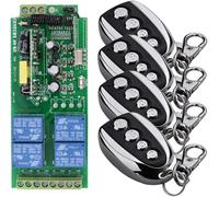 AC 230 V, interruttore a 4 canali, sistema di controllo remoto, codice di apprendimento, interruttore radio con trasmettitore manuale, telecomando