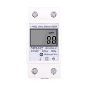 AC 230V Monofase A Due Fili Display Digitale LCD Wattmetro Consumo energetico Contatore Elettrico di Energia kWh 50Hz Guida Din DDS662(With backlight)