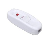 AC 240 V 10A Interruttore della lampada da comodino In linea ON/OFF Indicatore LED Pulsante luminoso Lampada da tavolo Cavo Interruttori * 2 PZ(Black)