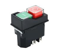 AC 250V 6A Macchina a pulsante elettromagnetico impermeabile On Off DZ04 DZ05 DZ-6 Interruttore a solenoide impermeabile(Brown)