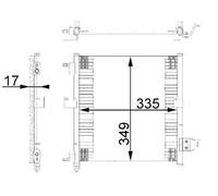 AC 264 000S MAHLE Condensatore, Climatizzatore per HYUNDAI