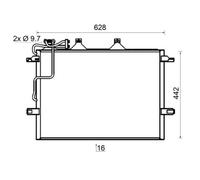 AC 318 000S MAHLE Condensatore, Climatizzatore per MERCEDES-BENZ,MERCEDES-BENZ (