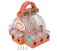 AC 380V 32A 3 Pole Knife Switch with Dual LED Indicator, Double Throw Disconnect Knife Switch, Copper Terminal Transparent Shell Design for Home Appliances and Industrial Power Sys