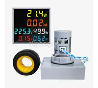AC 50-300V 100A DIN-Rail LCD Digital Volt Amp Power Kwh Frequency Factor Meter
