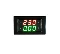 AC 50A Mini voltmetro digitale amperometro misuratore di tensione e corrente tester amperometro AC AC 60-300V 130-500V misuratore di tensione amperometro doppio(Black cover,AC130-500V)