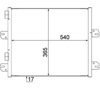 AC 560 000S MAHLE Condensatore, Climatizzatore per IVECO