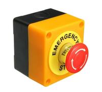 AC 660V 10A Shell Red Sign Emergency Stop Mushroom Push Button Switch