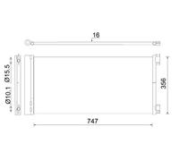 AC 925 000S MAHLE Condensatore, Climatizzatore per FIAT,NISSAN,OPEL,RENAULT,VAUX