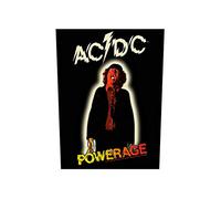 Ac - Ac/Dc Patch Indietro Angus Powerage Band Logo Ufficiale Nuovo Nero Woven 36 Cm X Size One Size