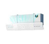 AC Air Deflector, Retractable Wind Cover, No-Drill Adjustable Airflow Shield with Easy Installation for Air Conditioner Use in Bathroom, Bedroom, Workplace, 23.62-37.01 inches