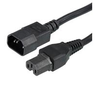 AC Alimentazione Cavo 3 Rebbi C14 Maschio a C15 Femmina 3.28Ft 250V 10A PDU