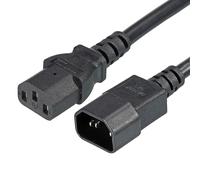 AC Alimentazione Cavo 3 Rebbi C14 Maschio to C13 Femmina 3.28Ft 250V 10A PDU