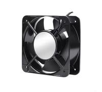 AC Axial Flow Ventola di raffreddamento FP-108EX S1-S, 150 x 150 x 50 mm, per armadi industriali e telai, alloggiamento in lega di alluminio, 2500 giri/min, flusso d'aria 45,87 m3/h, nero (110 V)