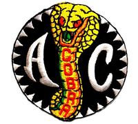 AC Cobra Logo - Toppe termoadesive Patch Toppa ricamate, misura: 7,5 x 7,5 cm