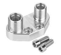 AC Compressor Adapter Fitting, Quick Connect Joint for Sanden SD7B10 7176, Polished Aluminum A/C Fittings with 8AN/ 10AN Threads, Direct Replacement for Old or Broken Compressor A