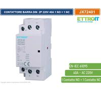 AC CONTATTORE MODULARE SU BARRA DIN AC 220V40A 1 CONTATTO APERTO NO+1 CHIUSO NC