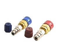AC Coupler Adapter, Automotive HVAC Quick Connect Fitting for Charging and Servicing, Adjustable Pressure Coupler for Vehicle Air Conditioner Refrigerant Maintenance Recharge Tools Kit Use