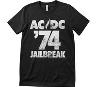 AC/DC ´74 Jailbreak Black 2XL Maglietta