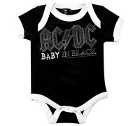 AC/DC AC DC Baby In Black Rock Metal Music Body Neonato One Piece