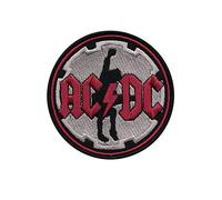 Ac DC ACDC Angus Cog Gituar Hq Toppa ricamata termoadesiva applique accessorio souvenir