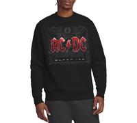 AC/DC ACDC Black Ice Crew Sweatshirt Pullover Unisex - Adulto (Pacco da 1)